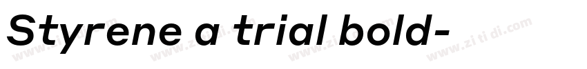 Styrene a trial bold字体转换